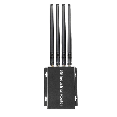Praktischer schwarzer industrieller Modem-Router 1000Mbps 2 Gigabit-Häfen