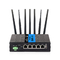 Schwarzer stabiler Schienen-WiFi-Router RS232 RS485 des Lärm-4G mit USB-Porten